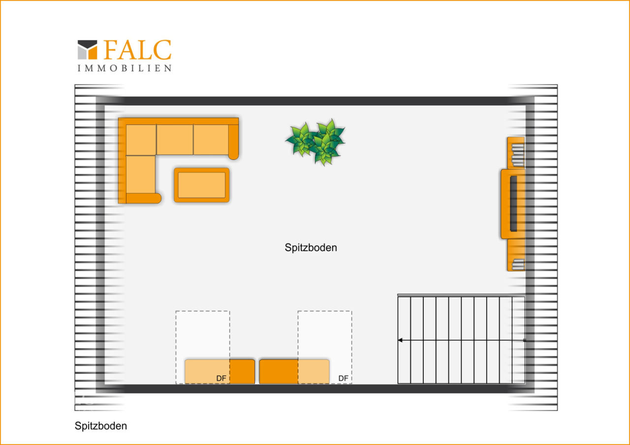 Spitzboden, wohnraumähnlich ausgebaut Spitzboden, wohnraumähnlich ausgebaut